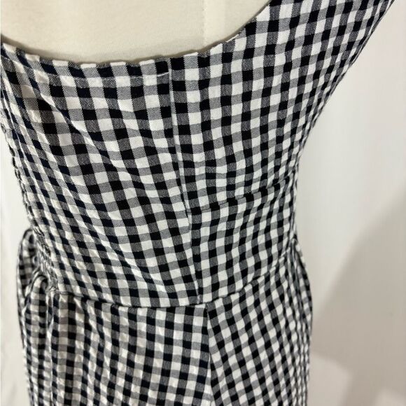 NWT LOFT Black and White Gingham Sundress - Picture 6 of 6